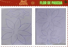 PATRONES  para FLORES de PASCUA: Moldes Fáciles  y Lindos